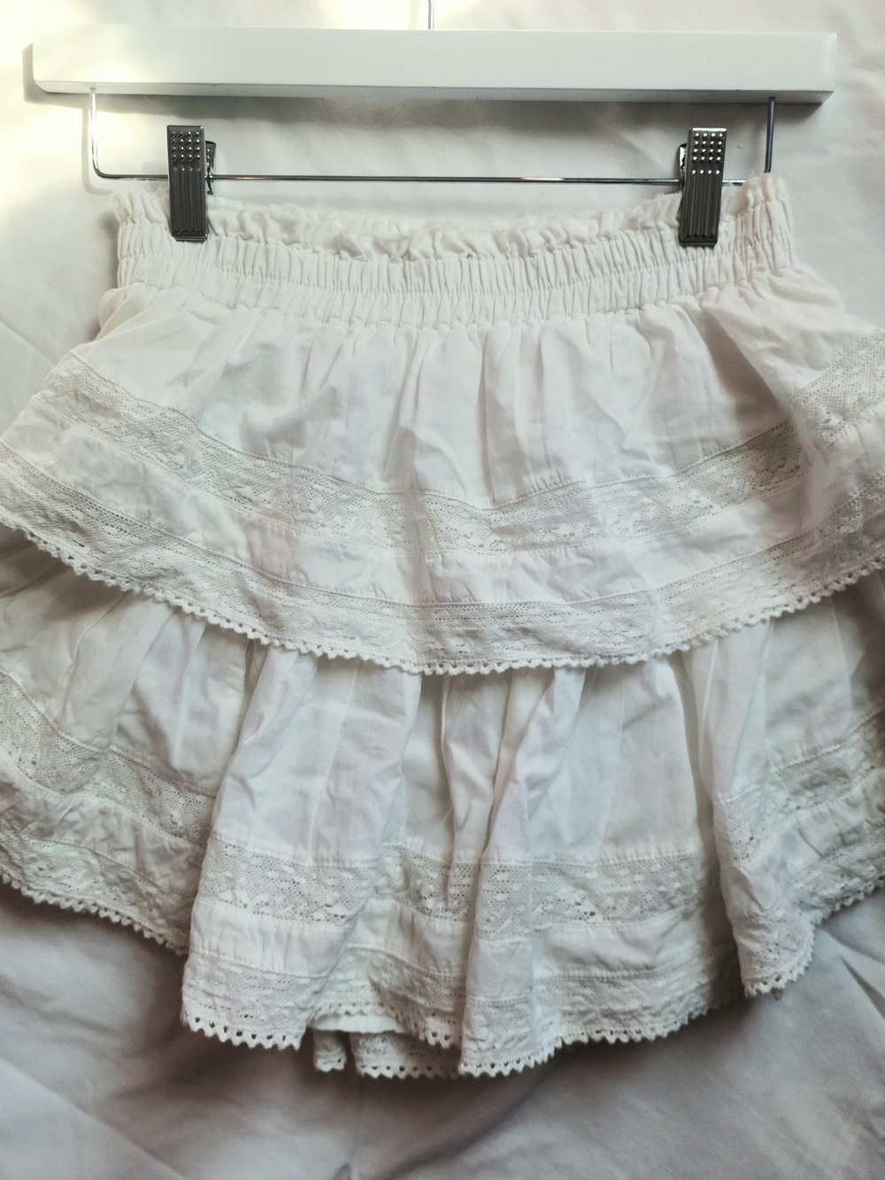 ✨ STUNNING Loveshackfancy Ruffle Mini Heritage Skirt! ✨ Size S